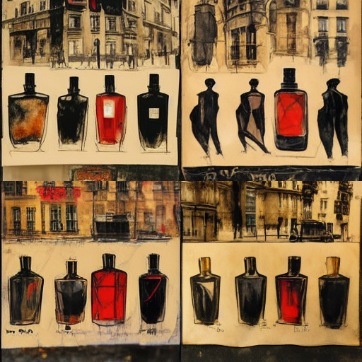 illustrations flacons parfums de niche | binet papillon